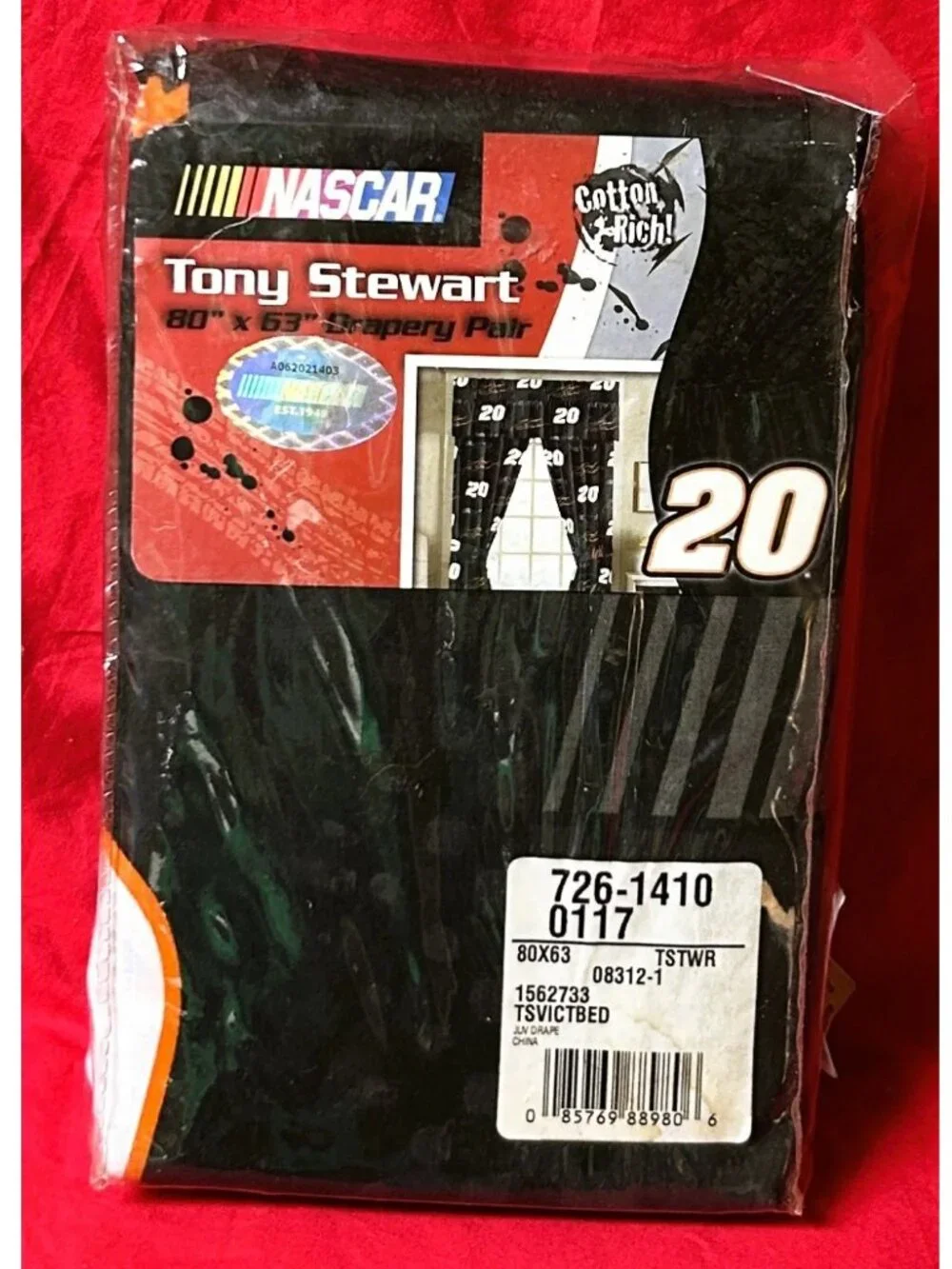 Twin Comforter+Sheet Set+Sham+Curtains~Vintage NASCAR #20 Tony Stewart Race Car